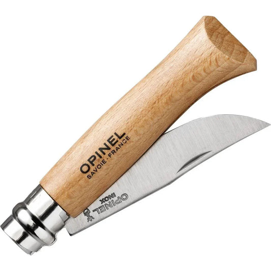 Opinel No.08 Stainless Steel Folding Knife with Lanyard