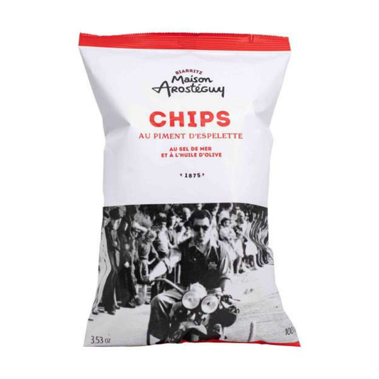 Maison Arosteguy Chips au Piment d'Espelette 100g